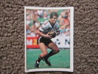 Scanlens 1984 Rugby League sticker #37 PHIL SIGSWO...
